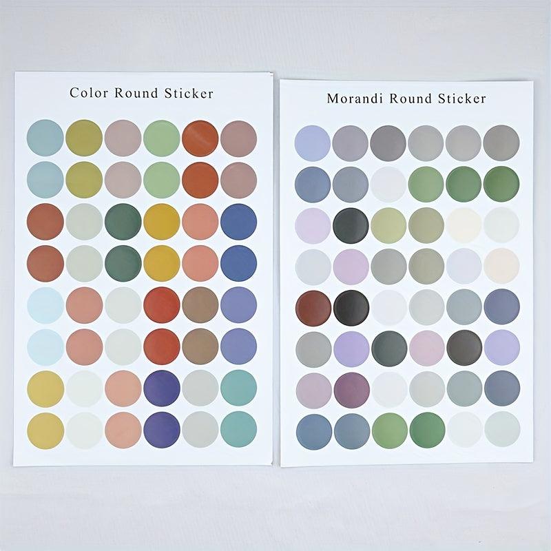 Morandi Dot Stickers - Small Colorful Sealing Stickers