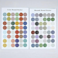 Morandi Dot Stickers - Small Colorful Sealing Stickers
