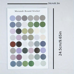 Morandi Dot Stickers - Small Colorful Sealing Stickers