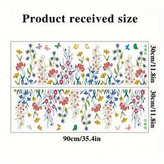 Chrysanthemum Dragonfly Wall Paste - Peel and Stick Flower Butterfly Stickers