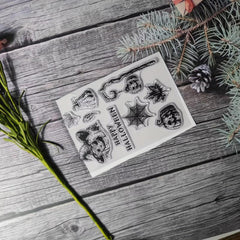 1pc Halloween Theme Stamp DIY Handcraft Scrapbook Journal Card Making Gift
