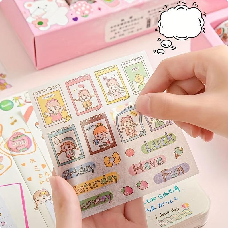 Chestnut King Series 10 Tape Sticker Cartoon Decoration Set