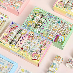 Chestnut King Series 10 Tape Sticker Cartoon Decoration Set