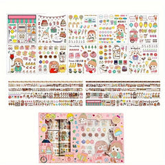 Chestnut King Series 10 Tape Sticker Cartoon Decoration Set