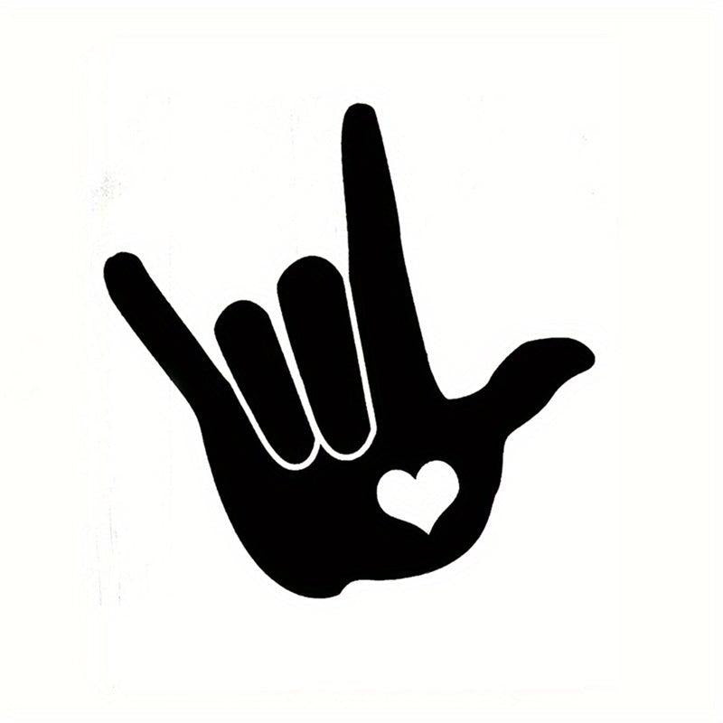 Love In Hand Durable Waterproof Vinyl Sticker Car Window Bumper