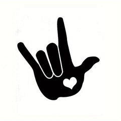 Love In Hand Durable Waterproof Vinyl Sticker Car Window Bumper