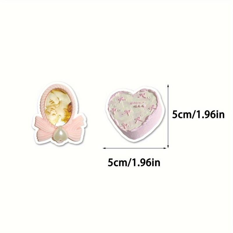 50pcs Ballet Style Journal Sticker Small Fresh Stickers for Decoration