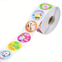 500pcs Little Animal Cartoon Reward Stickers Waterproof Stickers