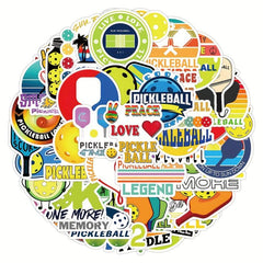 100pcs Pickleball Stickers - Creative Graffiti Self adhesive Label Stickers