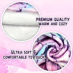 Soft Glitter Mermaid Throw Blanket - Ideal for Sofa, Bed, and Travel