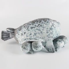 3D Sea Lion Mommy & Children Plush Pillow Toy