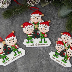 Customized Christmas Decoration Engraved Family Name