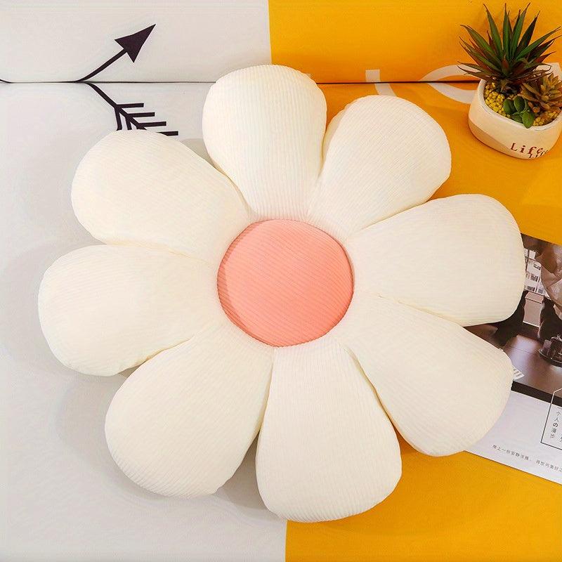 Flower Floor Pillow Seat Cushion Room Decor & Plush Pillow