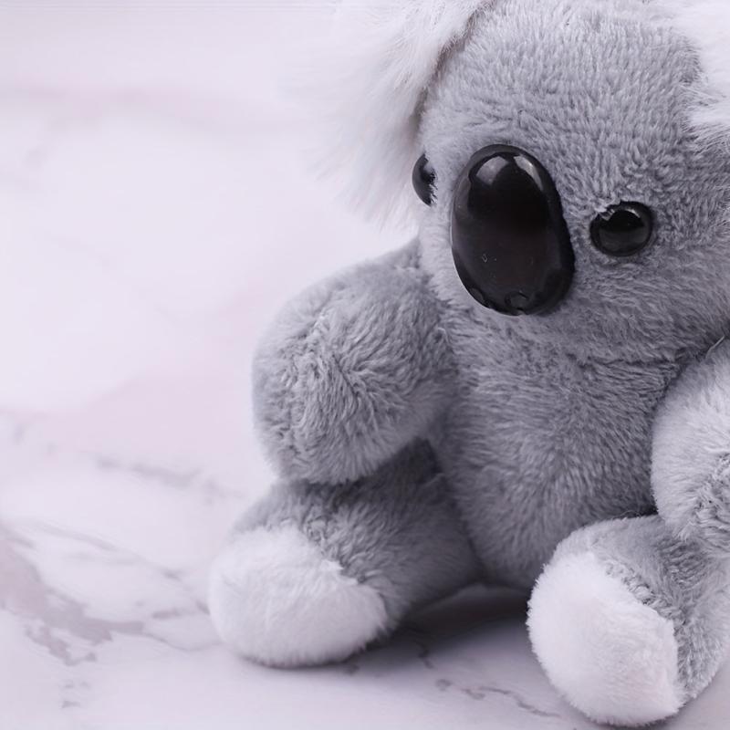Gray Koala Bear Plush Stuffed Animal Keychain Backpack Car Bag Key Ring