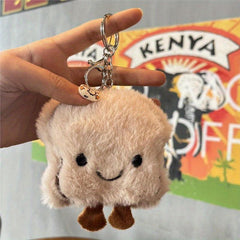 Christmas Party Cartoon Food Plush Pendant Wallet Doll Key Chain Decoration