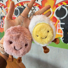 Christmas Party Cartoon Food Plush Pendant Wallet Doll Key Chain Decoration