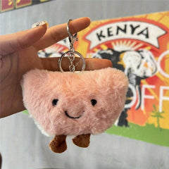 Christmas Party Cartoon Food Plush Pendant Wallet Doll Key Chain Decoration