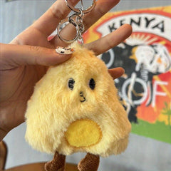 Christmas Party Cartoon Food Plush Pendant Wallet Doll Key Chain Decoration
