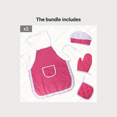 Children's Kitchen Utensils Set with Apron Dress Up Role Play Chef