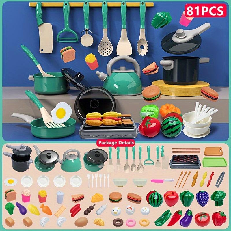 Kids Kitchen Play House Toys Chef Set Cooking Simulation Toys