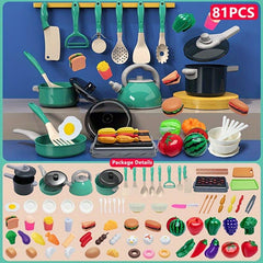 Kids Kitchen Play House Toys Chef Set Cooking Simulation Toys