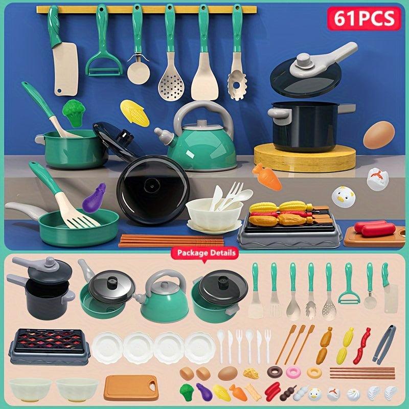 Kids Kitchen Play House Toys Chef Set Cooking Simulation Toys