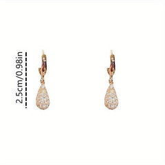 Zircon Drop Earrings Party Jewelry Gift For Women
