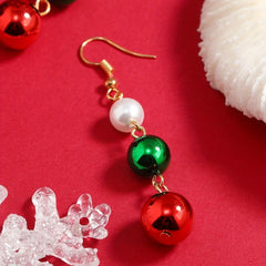 Colorful Bell Drop Earrings for Christmas Party
