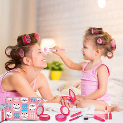 Pretend Makeup Kit For Girls Kids with Cosmetic Bag