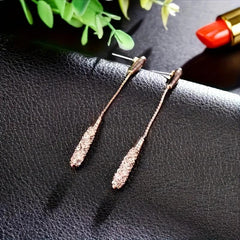 Long Teardrop Tassel Earrings For Women Engagement Party
