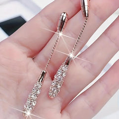 Long Teardrop Tassel Earrings For Women Engagement Party