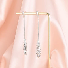 Long Teardrop Tassel Earrings For Women Engagement Party