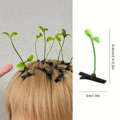 Creative Funny Grass Hair Clip Holiday Party Gift