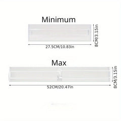 Drawer Dividers Organizers 8 Packs Adjustable Clear Plastic Separators