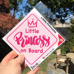 Princess On Board Sticker For Cars Removable Baby On Board Signs