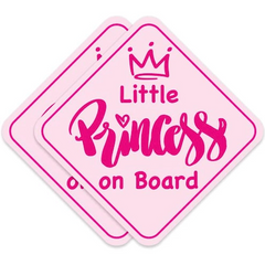 Princess On Board Sticker For Cars Removable Baby On Board Signs