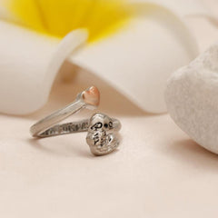 Sloth With Heart Decor Ring Party Jewelry Christmas Halloween Gift