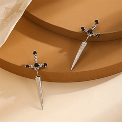 Vintage Sword Style Earrings Stud Earrings For Boys