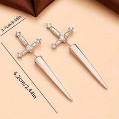 Vintage Sword Style Earrings Stud Earrings For Boys