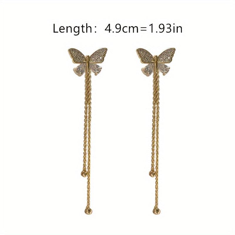 Butterfly Fairy Tassel Long Earrings Christmas Halloween Thanksgiving Gift