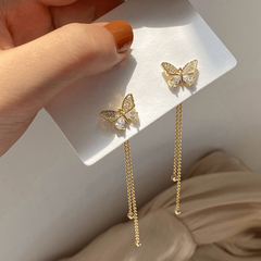 Butterfly Fairy Tassel Long Earrings Christmas Halloween Thanksgiving Gift