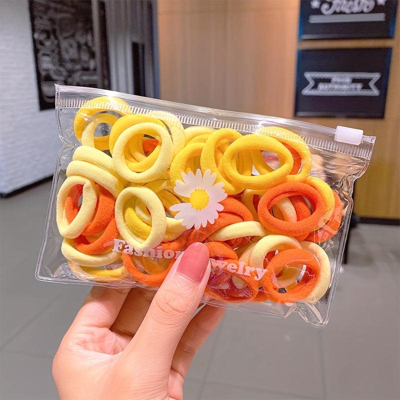 10/30pcs Dopamine Elastic Rubber Band Head Rope Hair Accessories