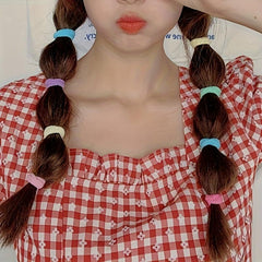 10/30pcs Dopamine Elastic Rubber Band Head Rope Hair Accessories