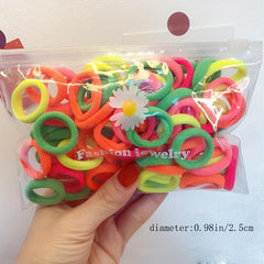 10/30pcs Dopamine Elastic Rubber Band Head Rope Hair Accessories