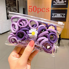 10/30pcs Dopamine Elastic Rubber Band Head Rope Hair Accessories