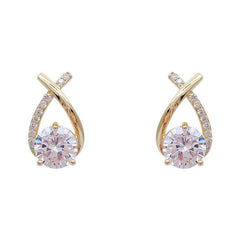Cross Earrings Artificial Diamond Earrings