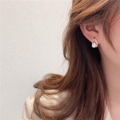 Cross Earrings Artificial Diamond Earrings