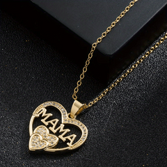 Women Letter Mama Necklace Party Jewelry Christmas Halloween Gift