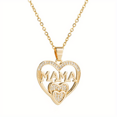 Women Letter Mama Necklace Party Jewelry Christmas Halloween Gift
