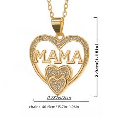 Women Letter Mama Necklace Party Jewelry Christmas Halloween Gift